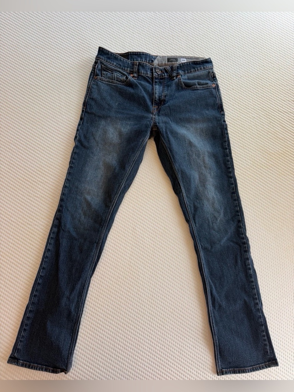 Volcom Vorta Slim Straight Jeans Men’s 32 Dark Blue Wash